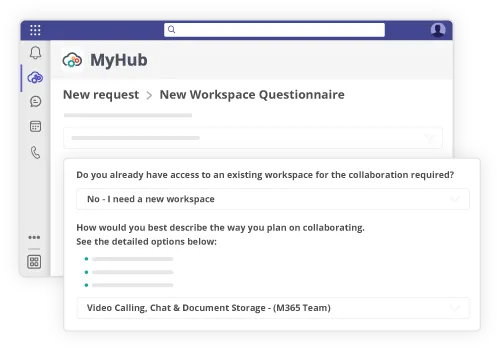 Cloud governance managed self service