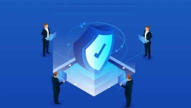 Isometric network security technology vector id1145805340