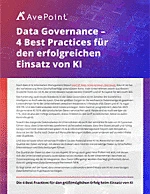 Data Governance 4 Best Practices für den erfolgreichen Einsatz von KI
