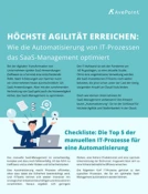 Wie die Automatisierung von IT Prozessen das Saa S Management optimiert