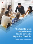 Teams to teams migration checklist web