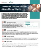 Checklist 10 metrics every share point admin should monitor