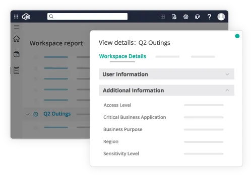 Control suite operationalize collaborative workspaces