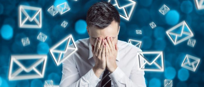man frustrated over email picture id922942368